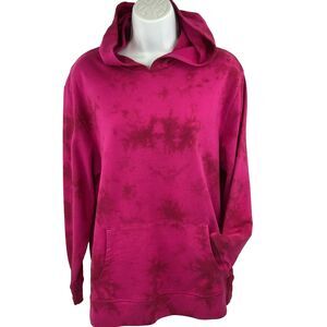 Wonder Nation Girls Pink Tie Dye Size XXL-18 Hoodie Pullover Hooded Sweatshirt